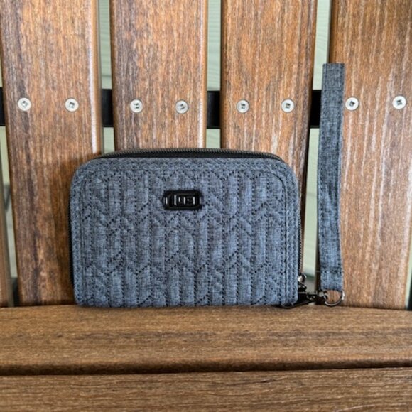 Lug Wallet with RFID - Rodeo Heather Gray NWOT - Picture 1 of 12